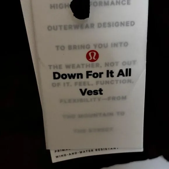 NWT LULULEMON Down For IT All VestSize 4 | 700 fill down Outdoors, Streetwear - Picture 12 of 16